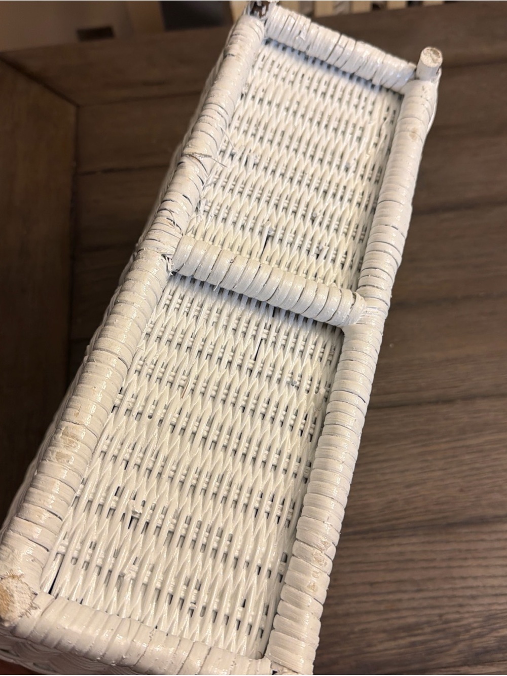 Magazine Holder Wicker Rattan Weave Storage Basket - Picture 6 of 12